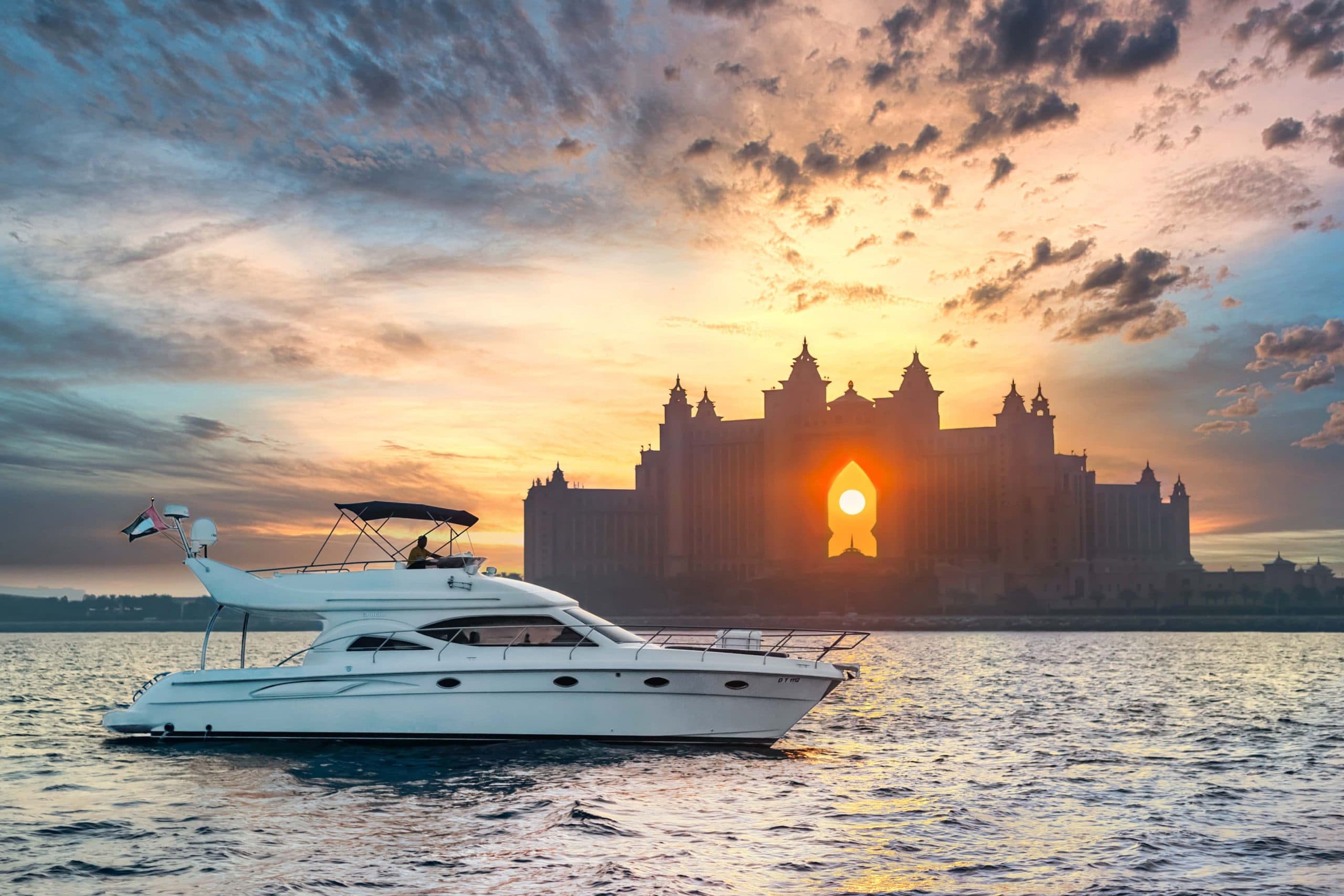Sunset cruise with Dubai skyline